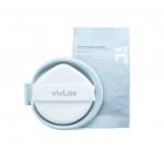 Vivlas Double Lasting Water Glow Fit Cushion SPF50+ PA++++ No.21 Refill 15g + Puff