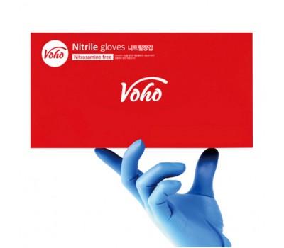 Voho Nitrile Gloves L Smurf Blue 100ea - Нитриловые перчатки 100шт