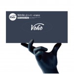 Voho Nitrile Gloves S Berry Black 50ea