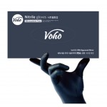 Voho Nitrile Gloves XL Berry Black 100ea