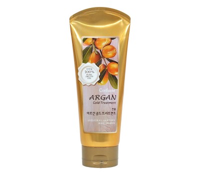 Welcos Confume Argan Gold Treatment 200 ml - Увлажняющая маска для блеска волос с аргановым маслом