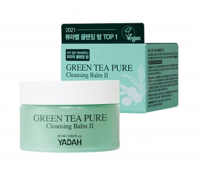 YADAH Green Tea Pure Cleansing Balm 2 25ml - Очищающий бальзам для лица с зелёным чаем 25мл