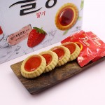 Chungwoo Food Flan Strawberry Tart Cookie 160g