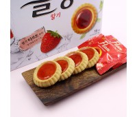 Chungwoo Food Flan Strawberry Tart Cookie 160g