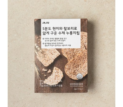 JAJU 5-Minute Homemade Nurungji Chips Thinly Baked with Brown Rice and Glutinous Barley