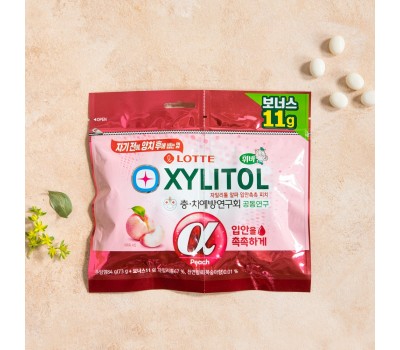 Lotte Xylitol Alpha Mouth Moist Peach Refill 84g