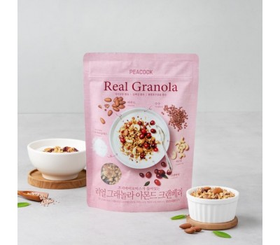 PEACOCK Granola Almond Cranberry 380g