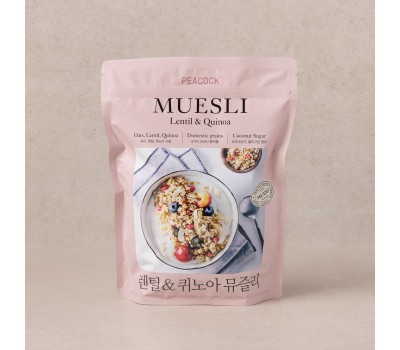 PEACOCK Lentil Quinoa Muesli Whole Grain 400g
