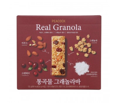 PEACOCK Whole Grain Granola Bar 132g