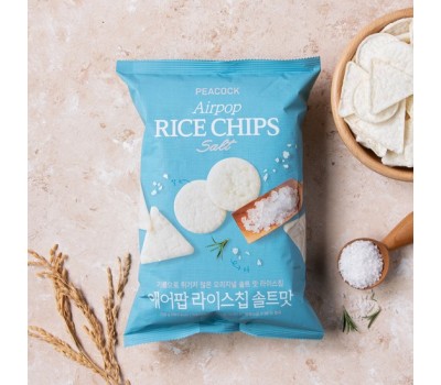 PEACOCK Air Pop Rice Chip Salt Flavor 120g
