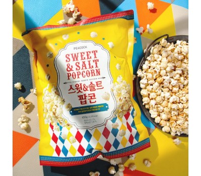 PEACOCK Sweet & Salt Popcorn Snack 450g