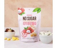 PEACOCK Lychee Flavor Ginger Jelly 200g