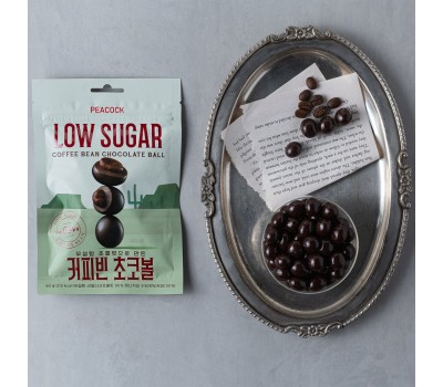PEACOCK Raw Sugar Coffee Bean Chocolate Ball 60g