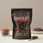 PEACOCK Real Dark Chocolate Almond Bark Thin 260g