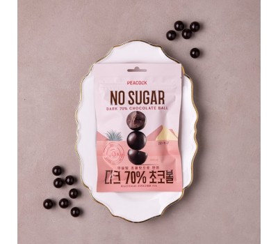 PEACOCK Sugar Free Dark 70% Chocolate Balls 60g