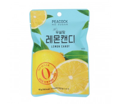 PEACOCK Sugar Free Lemon Candy 40g