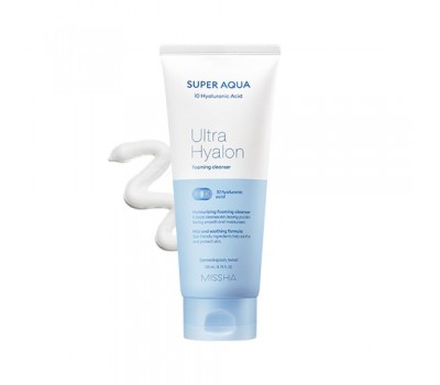 Missha Super Aqua Ultra Hyaluron Cleansing Foam 200ml – Пенка для умывания