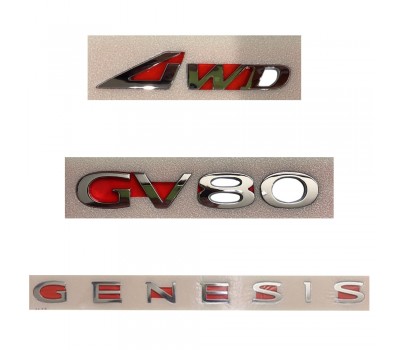 Genesis GV80 AWD/Genesis/GV80 emblems/emblem Hyundai Mobis pure 86310T6000/86316T6000/86311T6000