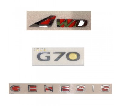 Genesis G70 AWD/Genesis Emblem/G70 Emblem Hyundai Mobis Genuine 86310G9500/86316G9500/86311G9500