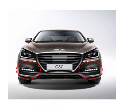 Genesis G80 LED Fog Lamp/LED Fog Lamp Hyundai Mobis Pure 92201B1500/92202B1500