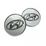 Hyundai Mobis Genuine Silver Hyundai Mark Wheel Cap 529603K210 Avante AD/Avante MD/Granger TG/NF Sonata/Grand Starex/Vera Cruz/Santa Fe CM/ Kona/Granger HG/ Grandeur IG/ Max Cruise/Santa Fe DM/Santa Fe TM/YF Sonata/ LF Sonata/IONIQ
