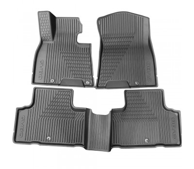 Genesis GV80 Floor Mat/Rubber Mat 1st/2nd Row Hyundai Mobis Soonjeong T6843AP000/T6843AP300/T6843AP200/T6843AP