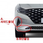 The New Grandeur IG Calligraphy Bottom molding / Side molding / Air molding Hyundai Mobis Soonjeong 86596G8750/86595G8750/865C2G8750/865C1G
