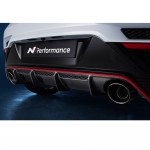 Veloster NN Performance Full Carbon Rear Diffuser/Rear Skirt Hyundai Mobis Pure