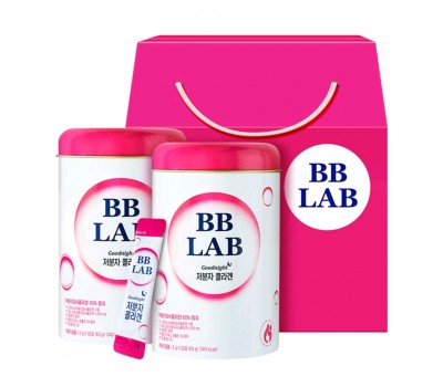 BB Lab Nutrione Small Molecular Collagen Gift Set  2g*30ea*2 - Ночной коллагеновый порошок, 2 g x 30ea*2